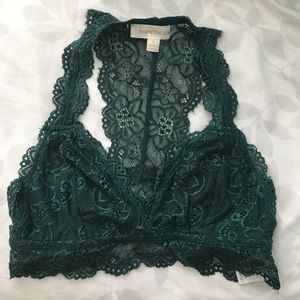 Dark green bralette